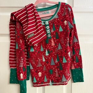 Matilda Jane Red and Green Kids Pajama Set